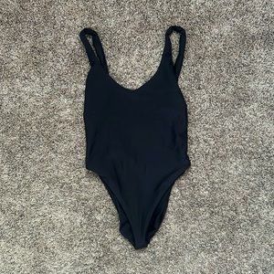 Black One Piece Bathing Suit- Med - Salty Honey